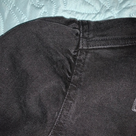 Gap puff sleeve Black Denim Jacket - Picture 1 of 3